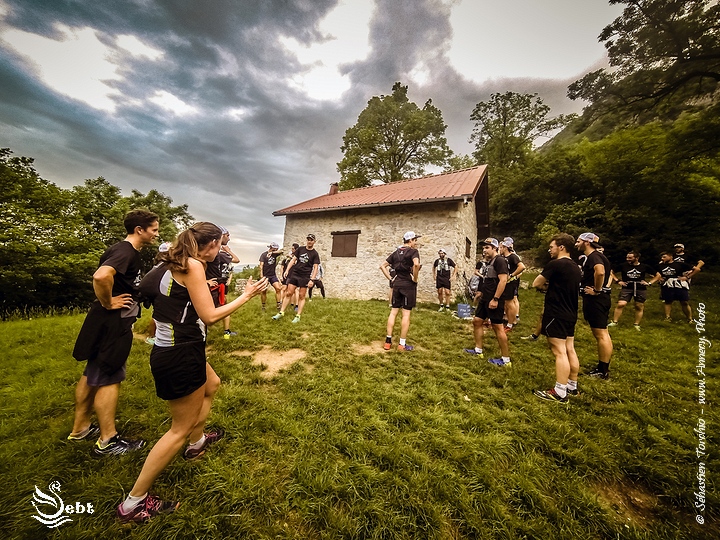 Petit Pause au Talabar lors de la Rebloch'Run de Snowleader - © Sébastien TORCHIO, www.Annecy.Photo